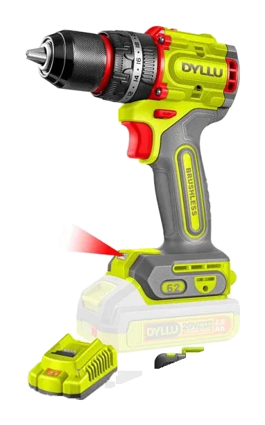 Compact brushless cordless impact drill