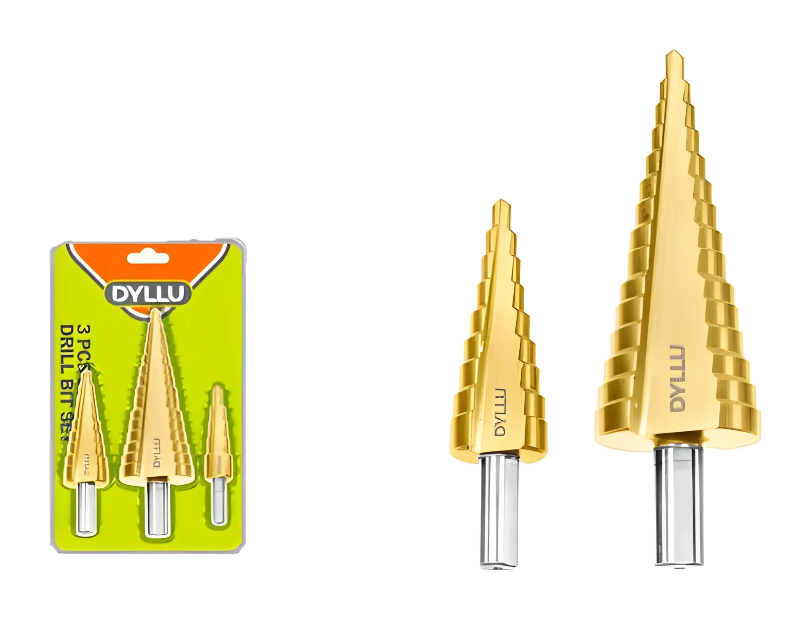 3 Pcs step drill bit set