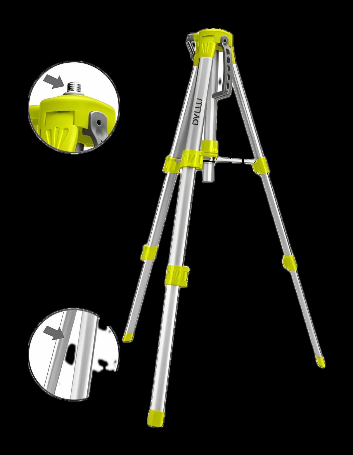 Tripods for laser levels